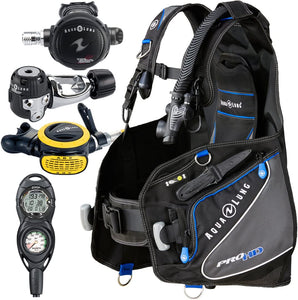 Aqua Lung Pro HD BCD i300C Dive Computer Titan / ABS Regulator Set